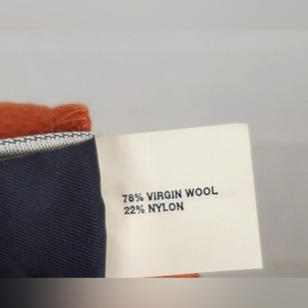 🔵GAP Burnt Orange Wool Ready To Wear Mini Skirt - Picture 12 of 12